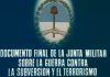 La noche que la dictadura reconoció que los desaparecidos estaban muertos y buscó no pagar por sus crímenes en un “documento final”