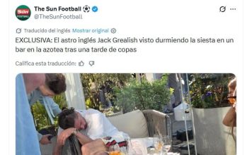 Otra polémica de Jack Grealish: fue captado dormido en un bar mientras se rehabilita de una lesión
