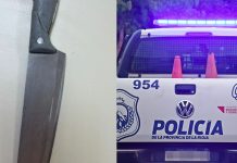 Un alumno llevó un cuchillo de 30 centímetros al colegio en La Rioja