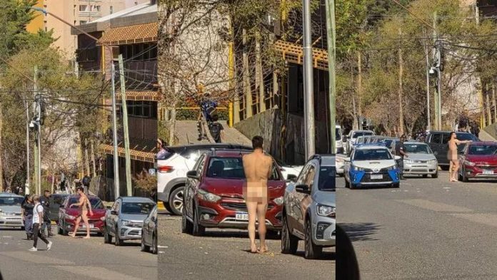 Un hombre se paseó desnudo y a los gritos a metros de una escuela primaria en Neuquén: terminó preso