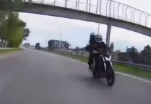 Violento intento de robo sobre la Ruta 3: le dispararon para sacarle la moto y registró todo con sus cámaras a bordo