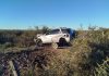 Accidente fatal en Río Negro: un hombre de 88 años perdió el control del auto, volcó y murió