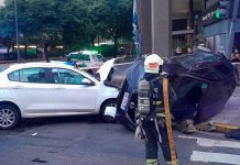 Choques, vuelcos y accidentados en la mañana del feriado por el 25 de mayo