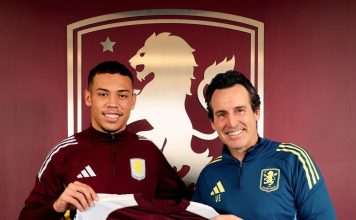 El extraordinario gesto del Dibu Martínez con un joven futbolista brasileño durante la premiación del Aston Villa en la Europa League