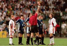“La tarjeta roja fue excesiva”, aseguró Zanetti sobre la expulsión de Beckham en el Mundial de Francia 1998