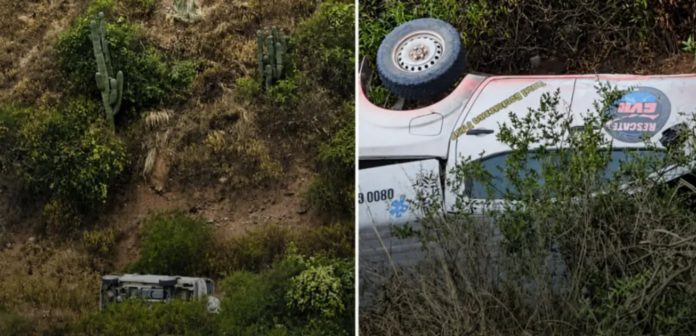 Una camioneta cayó 30 metros por un barranco en Salta y sus ocupantes sobrevivieron