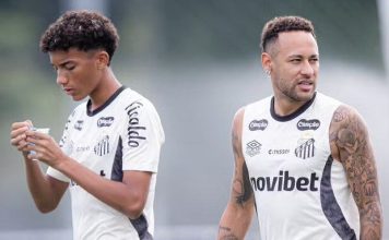 Una zancadilla y una bofetada: la escandalosa pelea de Neymar con el hijo de Robinho en la práctica del Santos