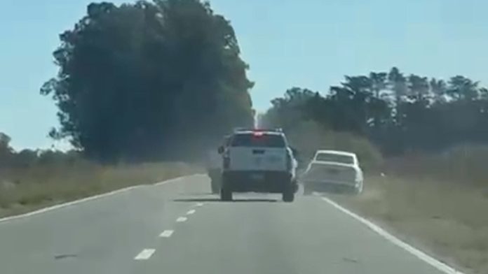 Video: planeaba atacar con bombas molotov a su expareja y lo detuvieron tras una feroz persecución por la ruta