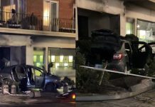 “¿El Gálvez? No, avenida Alvear”: un conductor alcoholizado chocó contra un edificio, destruyó el auto y se salvó de milagro