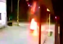 Insólito hecho en Bahía Blanca: un taxista frenó en una esquina por un semáforo en rojo y le explotó el auto