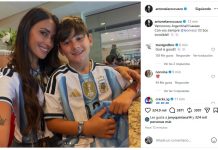 Las fotos que compartió Anto Roccuzzo tras el histórico partido de Messi: la amorosa dedicatoria por sus tres goles ante Argelia