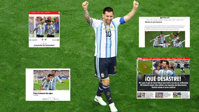 “Leyenda”, “imparable” y “actuación histórica”: así reflejaron los medios del mundo el show de Messi en el triunfo de Argentina