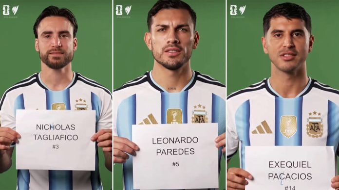 Los increíbles errores en los nombres del plantel argentino en un video de la organización del Mundial: el “parche” de emergencia