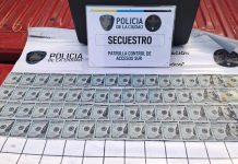 Persecución de película: intentó evadir un control policial, se tiró a un arroyo con más de 16 mil dólares y casi se ahoga