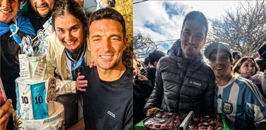 De un show de chamamé a un fanático vestido de capibara: el extenso recibimiento de 4 dias a Scaloni en la casa familiar de Pujato
