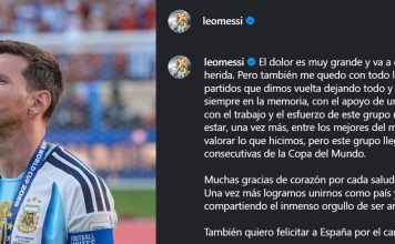 El conmovedor posteo de Lionel Messi tras la derrota de Argentina en la final del Mundial: “Va a costar que cierre esta herida”