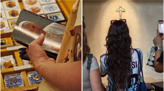 La misa “especial” frente a la tumba del papa Francisco antes de la final del Mundial de Argentina ante España