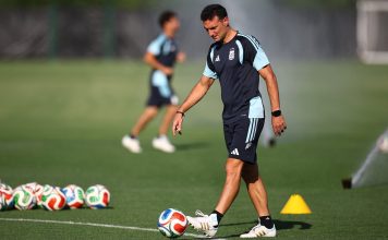 La selección argentina se entrena por primera vez pensando en la final de la Copa del Mundo ante España